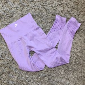 XS Gymshark Lilac Energy Seamless Leggings